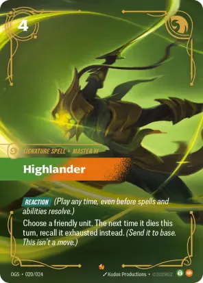 Highlander (Spiritforged Nexus Night Promo)