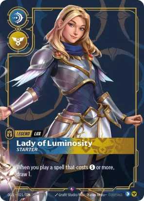Lux - Lady of Luminosity - Starter (Spiritforged Nexus Night Promo)
