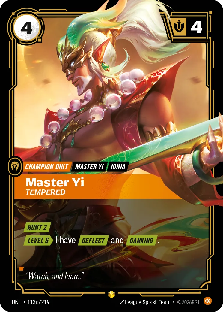 Master Yi - Tempered