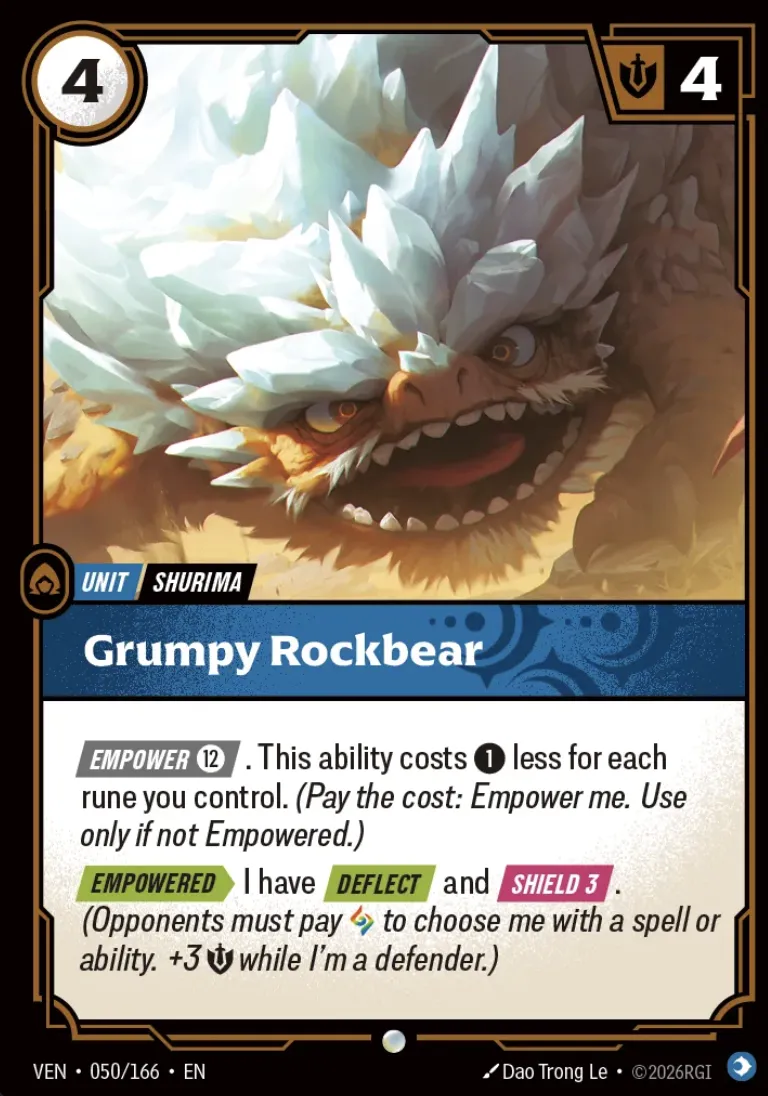 Grumpy Rockbear (Vendetta Nexus Night Promo)